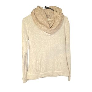 J. Crew thick chunky tan turtleneck sweater size x small